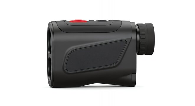 Golf range finder image. Golf rangefinder laser image
