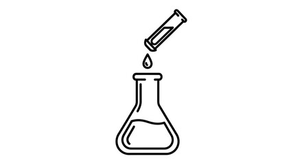 test tube with blue liquid