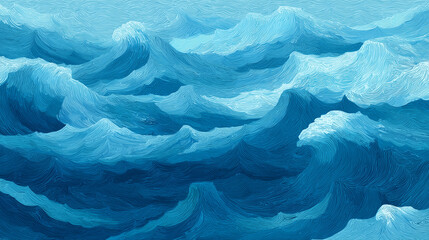 Vector art of ocean wave texture for water background