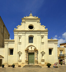 Fototapeta premium Chiesa del Purgatorio (Santa Maria del Suffragio) of Gravina in Puglia. This historic town is located in southern Italian region Apulia, province Bari, is the center of the Alta Murgia National Park