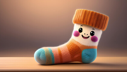 Cute Kawaii Winter Socks Character &ndash; Cozy Warm Knit Design