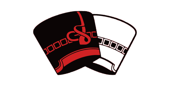 Double Crown Pschent Unity Silhouette Flat Vector Icon