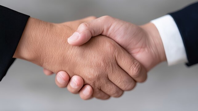 A firm handshake seals a deal, symbolizing agreement and collaboration ,agreement and partnership, cooperation , sign business