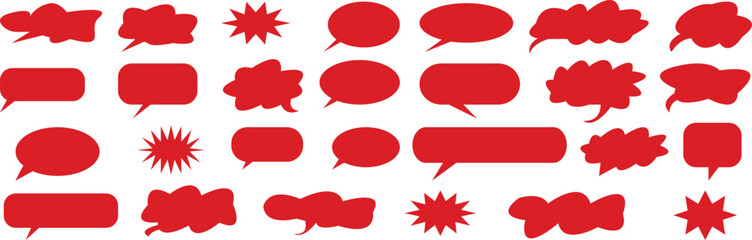 Set of speech bubble. Speech bubble comic . Talk bubble. Cloud speech bubbles collection. Vector 