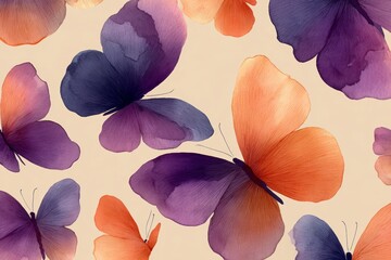 seamless pattern of butterflys