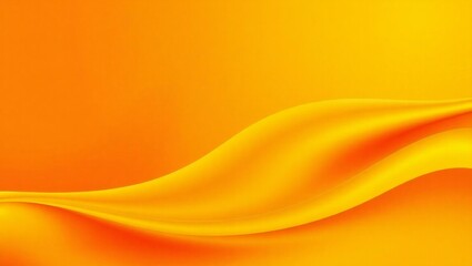 Abstract flowing orange and yellow silk fabric wave background