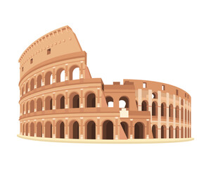 Roman Colosseum Vector Illustration