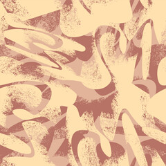 Abstract seamless pattern with grunge wave shapes