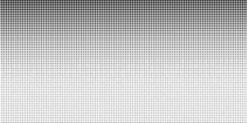 Black polka dots seamless pattern on white background. Halftone minimalist abstract wall in diagonal lines.