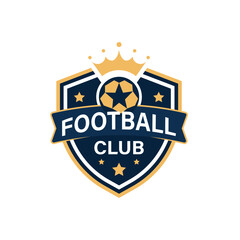 Luxury Football Crest Design &ndash; Elegant Sport Club Emblem & Branding.