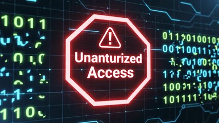 Binary code with glowing numbers and glitch effect, representing data corruption or cyber attack footage. - Powered by Adobe