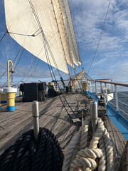 trip on an old sailing ship