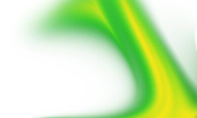 Abstract green and yellow gradient swirl on transparent background