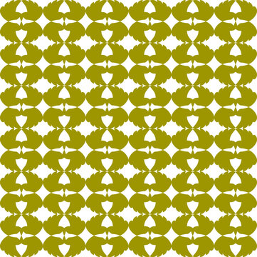 Olive Green Abstract Seamless Pattern Vector - Repeating Biomorphic and Organic Shapes Tiling Background for Textile and Decor