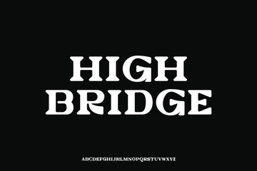 Display alphabet font vector design suitable for headline, poster, logo, magazine and many more