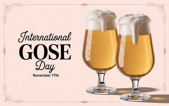 Celebrate international gose day with two frothy glasses of delicious golden beer