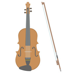 Naklejka premium ヴァイオリンのイラスト