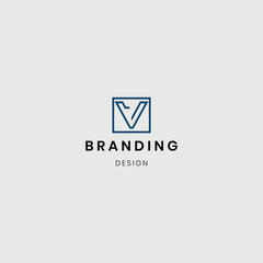 Naklejka premium Branding design letter logotype templates