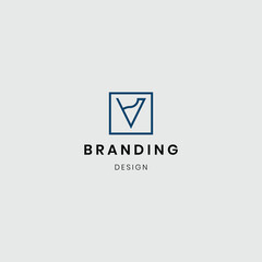 Branding design letter logotype templates