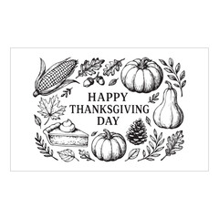 Happy Thanksgiving Day Banner Design
