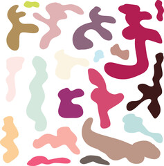 Set art & Illustration of aesthetic shapes