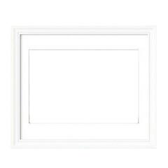 Elegant White Frame: A pristine white picture frame, showcasing simplicity and elegance, perfectly accentuates any artwork or photograph.