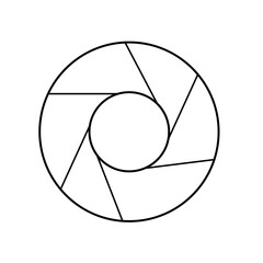 Camera aperture icon