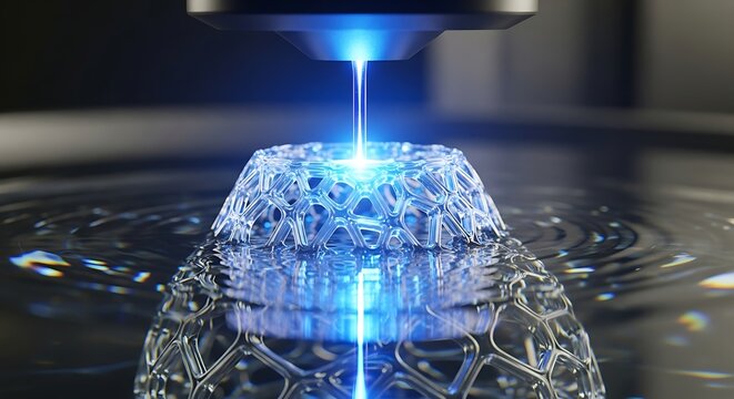 Innovative 3D printing technology using a precision laser to fabricate a complex lattice structure