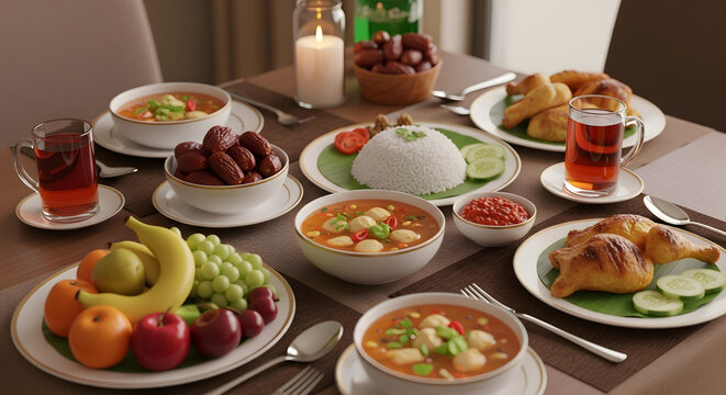 Feast on a Diverse Array of Indonesian Cuisine for a Delicious Meal - Powered by Adobe