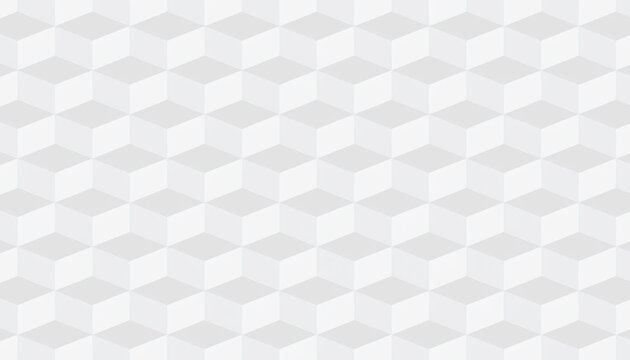 White 3d modeling cubes Illustration decoration seamless white material pattern square design. - Powered by Adobe