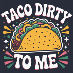 taco t-shirt design.