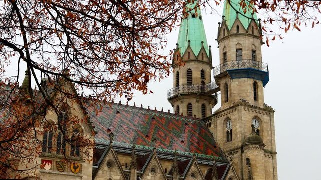 historic german city of meiningen 4k 25fps video