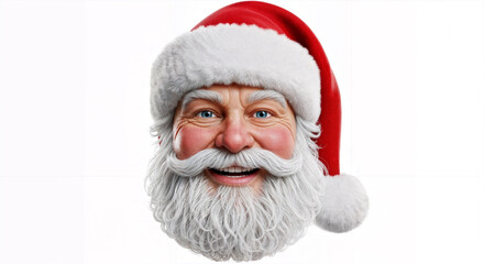 Realistic Smiling Santa Claus