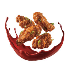  general tso chicken flying splash isolated on white background (3).png