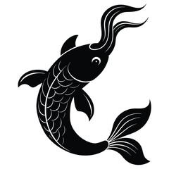 Fototapeta premium elegant-koi-fish vector-illustration-graphic