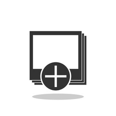 Add new photo Icon with shadow