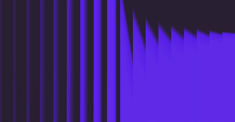 Fototapeta premium Abstract Blue and Black Vertical Lines with Gradient Shadows