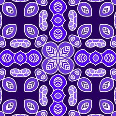 Seamless vector cartoon pattern with flowers and hearts illustration design.