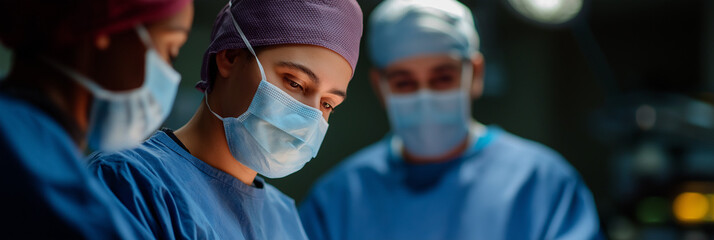 A team of medical professionals engaged in a surgical procedure, demonstrating precision, skill, and teamwork within a focused and critical healthcare environment.