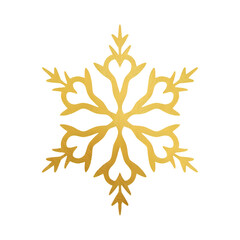 Golden snowflake Christmas ornament - 35