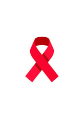 Graphic Illustration of a Red Awareness Ribbon
