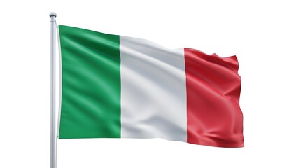 Obraz premium flag of italy isolated