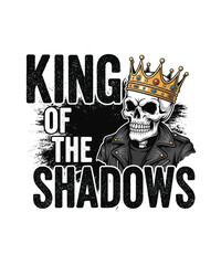 Fototapeta premium King of the Shadows Skull T-Shirt
