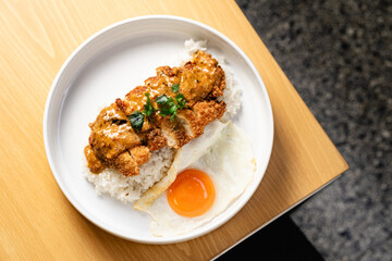 fried rice with chicken
