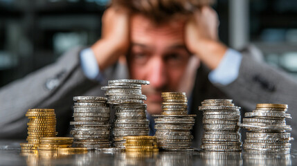 Business faces mounting pressure from difficulty paying debts, increased liabilities, reduced cash flow, lender restrictions, credit rating impacts, and urgent operational changes.