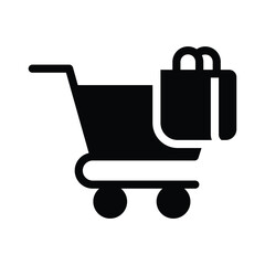 shopping glyph icon illustration vector graphic.eps