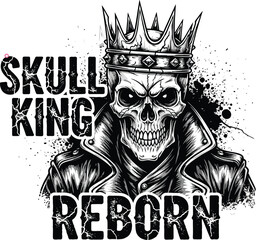 Skull King Reborn T-Shirt Design