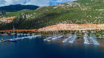 Kaş district of Antalya. Peninsula, marina.