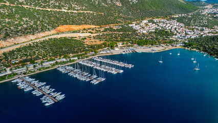 Kaş district of Antalya. Peninsula, marina.