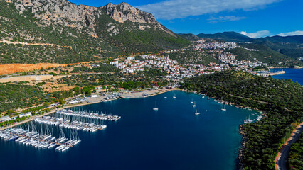 Kaş district of Antalya. Peninsula, marina.